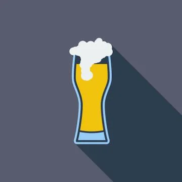 Beer flat icon Stock Illustration