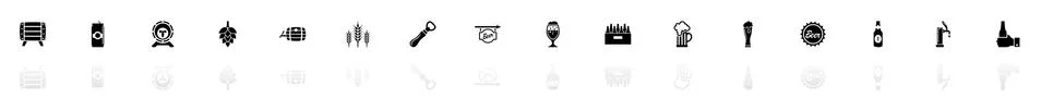 Beer - Flat Vector Icons Stock Illustration