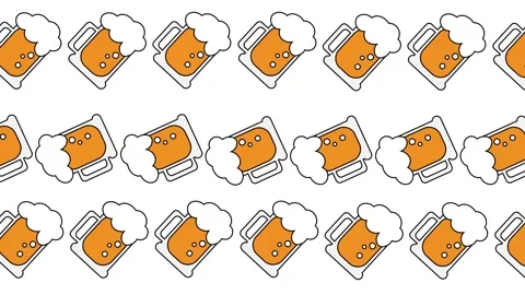 Beer  flying pattern Stock Footage 159332537