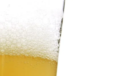 Beer, Foam and Bubbles Stock Footage 63257284