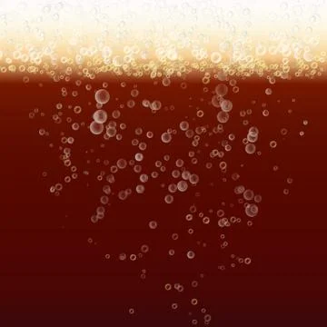 Beer Foam Background. Light Bright, Bubble And Liquid. Illustration Stock Illustration