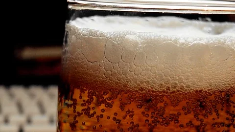 Beer Foam Stock Footage 76121348