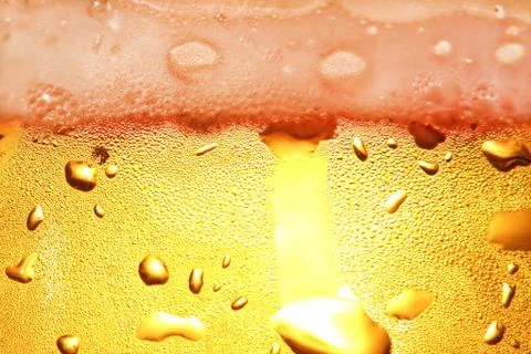 Beer with foam. Stock Photos