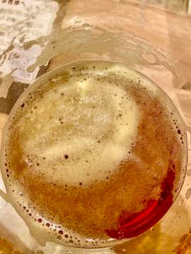 Beer Foam from the Top Stock Photos