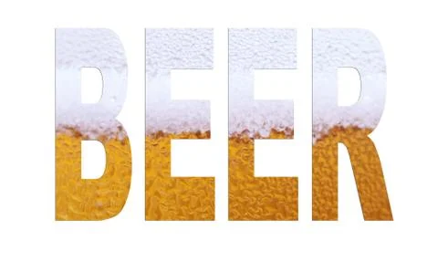 Beer font Stock Photos