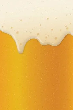 Beer form overflowing from the mug full of beer vertical background graphic.. Stock Illustration