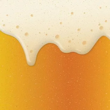 Beer form overflowing from the mug full of beer square background graphic i.. Stock Illustration