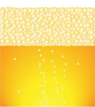 Beer Froth Background (Vector) Stock Illustration