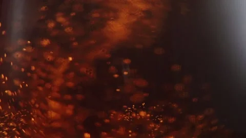 Beer full screen bubbles in the glass. Stock Footage 189322676