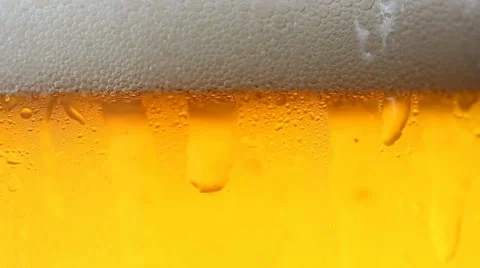 Beer in glass, close up Vidéo 51513796