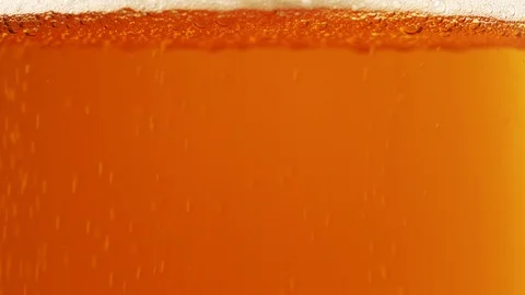 Beer in the glass close up Stock Footage 119915736