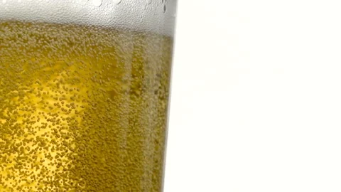 Beer in a glass close up  Stock Footage 210230333