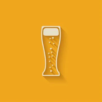 Beer glass design element Stock-Illustration
