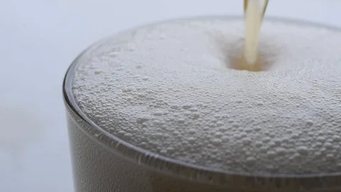 Beer in glass Stock Footage 91352595