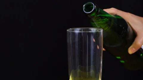 Beer in a glass Stock Footage 95420061