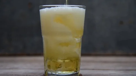 Beer in a glass. Stock-Footage 128043944
