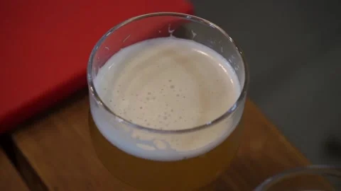 Beer in a glass Stock Footage 159881215