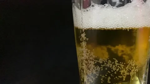Beer in glass Stock Footage 228548229