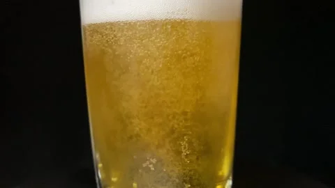 Beer in glass Stock Footage 228548251