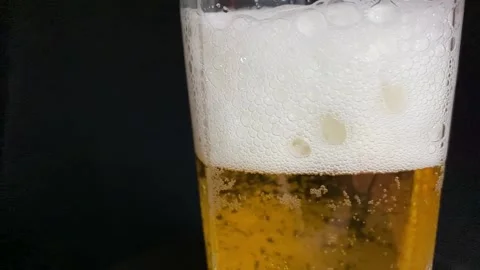 Beer in glass Stock Footage 228548256