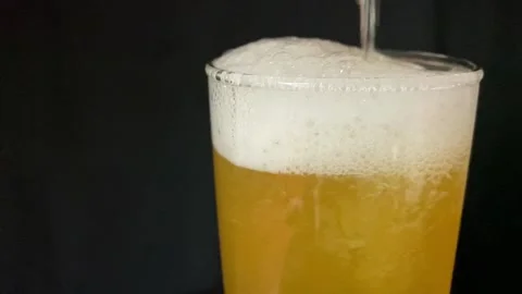 Beer in glass Stock Footage 228548362