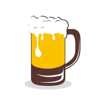 Beer Glass Icon Vector Logo Template Illustration Design Stock Illustration