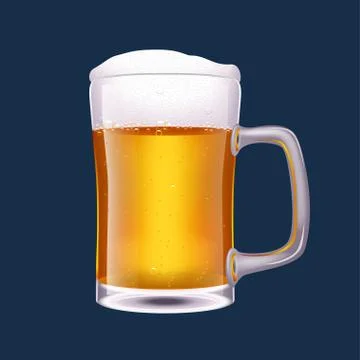Beer glass Stock Illustration