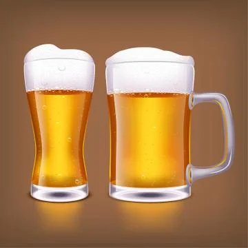 Beer glass Stock Illustration