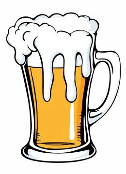 BEER GLASS Stock Illustration