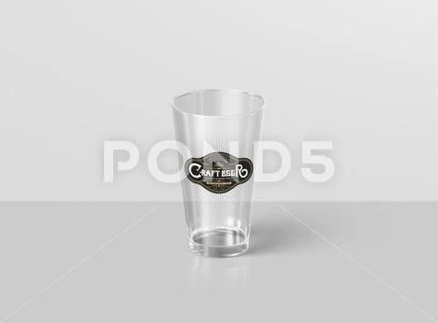 Beer Glass Mockup 1 PSD Template