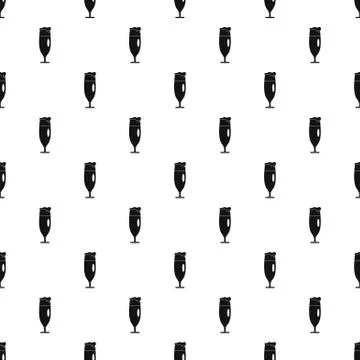Beer glass pattern vector seamless Stockillustratie