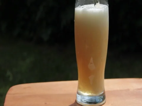 Beer glass is poured Stock Footage 79690490