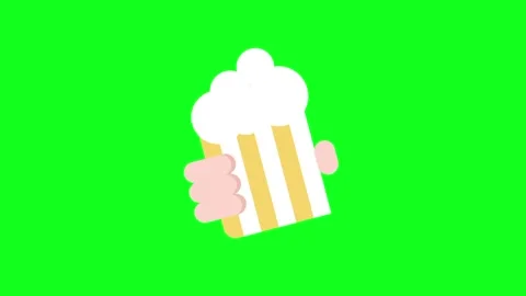 Beer Glass Splash Animation Loop Vídeo Stock 337328321