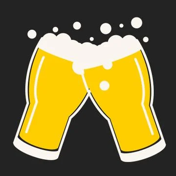 Beer glass vector Stock Illustration