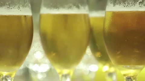 Beer glasses Stock Footage 77050897