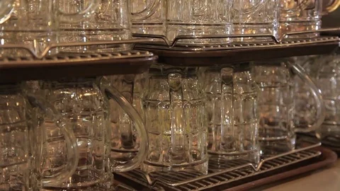 Beer glasses Video stock 80637757
