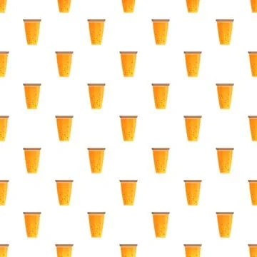 Beer glasses pattern creating a vibrant, festive concept Stock Illustration