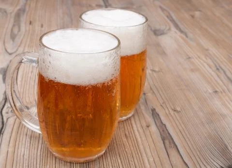 Beer glasses Stock Photos