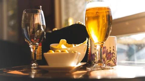 Beer glasses Stock Photos