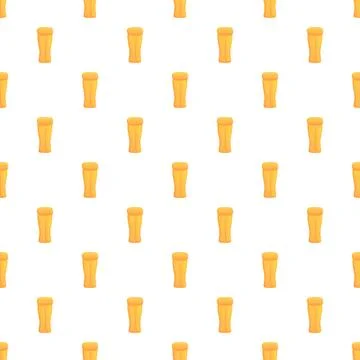 Beer glasses seamless pattern for beverage concepts Stock Illustration