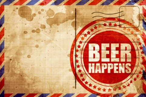 Beer happens Stock Illustration