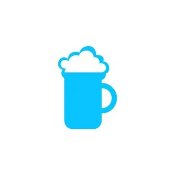 Beer icon flat. Stock Illustration