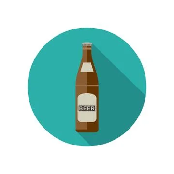 Beer icon in flat style Stock Illustration