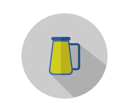 Beer icon illustrated in vector on white background Stock Illustration
