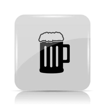 Beer icon. Internet button on white background.. Stock Illustration