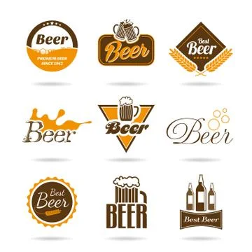 Beer icon set  Stock Illustration