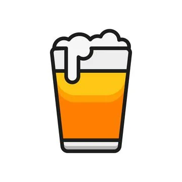 Beer icon vector design templates simple and modern Stock Illustration