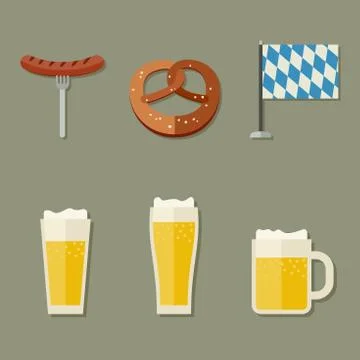 Beer icons Stock Illustration