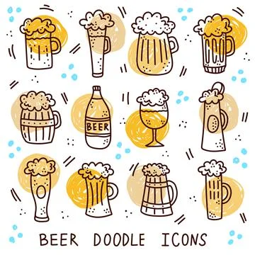 Beer icons  Stock Illustration