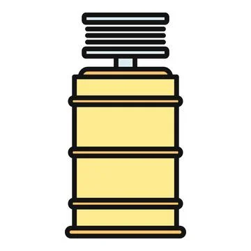 Beer keg dispensing tap system preparing a drink Stock Illustration